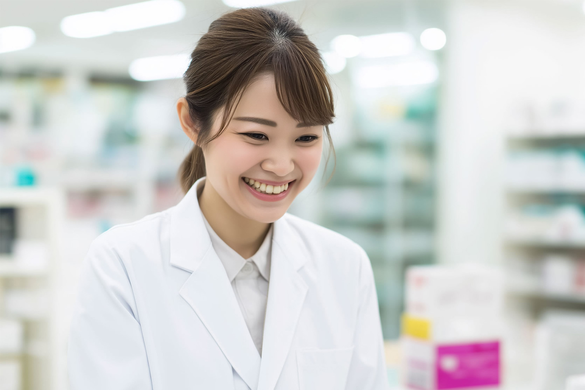 ドラッグストアにいる薬剤師