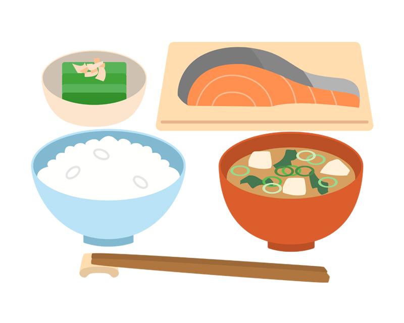 バランスの取れた食事のイラスト