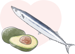 秋刀魚とアボカドの押し寿司